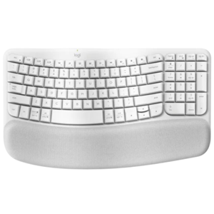 For workdays that go easy on you, Feel the Wave. Wave Keys wireless ergonomic keyboard is shaped to feel instantly familiar and keep you typing all day in a natural position.A cushioned palm rest with memory foam gives your wrists more support throughout the day. Up to 3 Years Battery Life. Bluetooth or Logi Bolt Reciever connectivity.