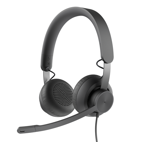 High Quality Business Headset specifically for use with Microsoft Teams. Wired, 1.9m. Certified for MS Teams Open Office. Premium 40mm audio driver. Noise Cancelling Microphone. USB Type-C or Type-A Connection, Inline Controls, Indicator LED, Padded Headband and Earpads