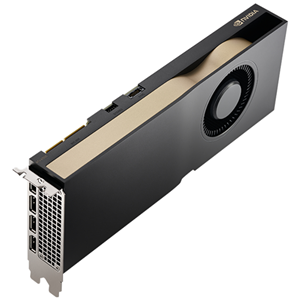 4x DP1.4a, NVIDIA Quadro RTX A5000, Max resolution:  7680 x 4320, 24GB DDR6 384bit, 8192 CUDA cores, 768GB/s bandwidth, Maximum 4xDisplays, 112mm x 267mm