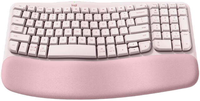 For workdays that go easy on you, Feel the Wave. Wave Keys wireless ergonomic keyboard is shaped to feel instantly familiar and keep you typing all day in a natural position.A cushioned palm rest with memory foam gives your wrists more support throughout the day. Up to 3 Years Battery Life. Bluetooth or Logi Bolt Reciever connectivity