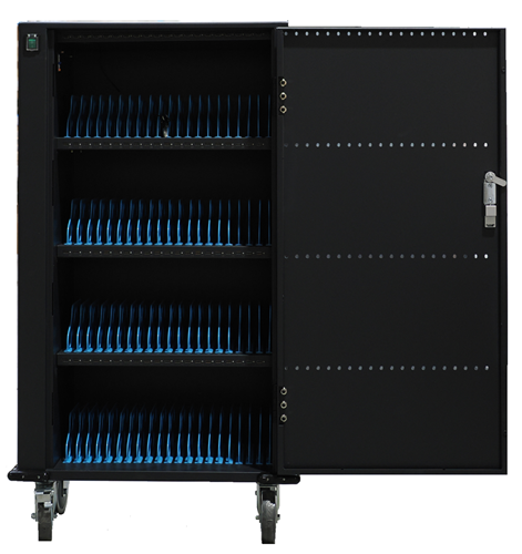 80 Bays fast charging station with 4 wheels moveable charging station,Output: USB-A 5V 2A/10W per port - 800W total, 1 x ventilator (24 V) for active cooling of the cabinet</br></br>Does not come with device charging cables</br>