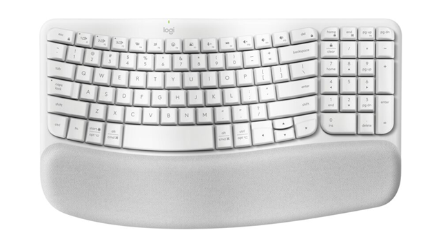 Wave Keys for Mac wireless ergonomic keyboard is shaped for all-day comfort, with a wavy keyframe design for easy, natural typing. The cushioned palm rest with memory foam, provides 57% more wrist support. Pair with Lift for Mac for the full comfy experience.