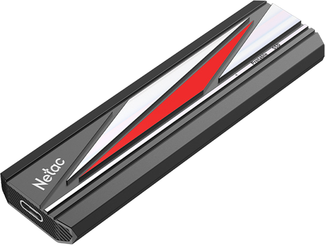 Netac ZX20L USB 3.2 Gen 2 Type-C External SSD 1TB, R/W up to 2000MB/1800MB/s, with USB C to A cable and 20Gbps USB C to C cable, 5 year warranty</br>