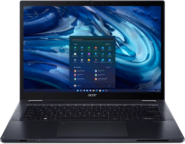 TMP414RN-52-78FK, Intel Core i7-1260P (12C/16T up to 4.7GHz, 18MB Cache), 14" WUXGA IPS 16:10 LED LCD Multi Touch, 64GB DDR4 Memory (2x32gb max 64gb), 512GB M.2 NVMe SSD, WiFi 6E AX211 + BT5.2, Gigabit Ethernet, FHD IR Camera with Camera Door, 56Wh up to 9.5 hours battery, 2x USB 3.2 Gen2 Type-C Thunderbolt 4; 2x USB 3.2 Gen1; 1x RJ-45; 1x microSD Card reader; 1x headphone, 1x HDMI 2.0, 1.58Kg, 320 (W) x 230 (D) x 18 (H), Windows 11 Pro, 3 Years warranty, PSU NB4547, Type-C Charging, Type-C Displayport Alt-Mode, Stylus, Upgrade Notes: swappable SSD, addable RAM, Type-C docks supported, NB6610 Recommended.