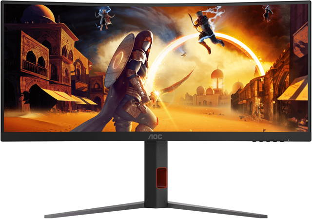 Curved 1500R, WQHD 3440 × 1440, VA, 3-sided frameless, Adaptivesync, 100Hz, 1ms, 2xHDMI, DP,  USB3,2 2 port HUB, 130mm HAS</br>