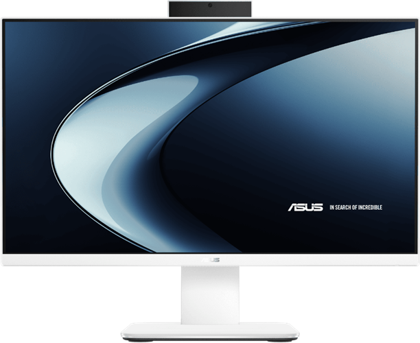 27", FHD (1920 x 1080), 300nits, wide view anti-glare display, Intel&reg; Core&trade; i5-13420H Processor 2.1GHz, 16GB DDR4 SO-DIMM, 512GB M.2 NVMe&trade; PCIe&reg; 4.0 SSD, Wi-Fi 6E(802.11ax) (Dual band) 2*2 + Bluetooth&reg; 5.3 Wireless Card, 1080p HD camera with IR function to support Windows Hello, 1x Kensington lock, 1x 3.5mm combo audio jack, 1x USB 2.0 Type-A, 1x DC-in, 1x RJ45 Gigabit Ethernet, 1x HDMI out 1.4, 1x USB 3.2 Gen 1 Type-C, 3x USB 3.2 Gen 1 Type-A, Wireless sandstone white keyboard and wireless optical mouse included in the box, White, 9 kg, Windows 11 Home. AIO