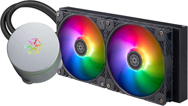 Expandable water block features a seamless 360° rotatable top cover, 2x Addressable RGB fans, 10 pre-set effects, Speed: 400 ~ 1,750 RPM, Noise Level: 13.3 ~ 30.8 dBA, Max airflow 93.29 CFM</br>Dimensions Fan: 140mm (W) x 25mm (H) x 140mm (D) Radiator: 140mm (W) x 28mm (H) x 314mm (D)</br>Supports the following: Intel LGA 115X/1200/1700/1851/2011/2066, AMD socket AM5/AM4, 3 year warranty</br>