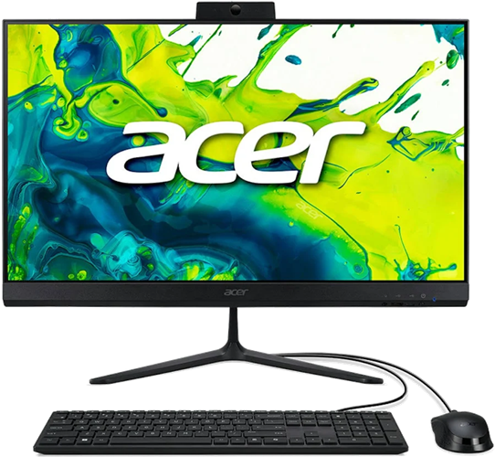 C24-2, 23.8 inch FHD AIO, Intel Core i5-13420H 8 Core/12 Thread, up to 4.6GHz, 8GB DDR4/5  (1 x 8GB), 512GB NVMe, Intel UHD Graphics, webcam, 802.11 1x1 AX WIFI E + BT 5.2, HDMI, DisplayPort, 3x USB2.0, 2x USB3.2, 1x Type-C, 75mm VESA, Windows 11 Home, 1 Year warranty</br>Includes wired keyboard & mouse.</br>DQ.BT5SA.001 DDR5 as DQ.BR8SA.002 DDR4
