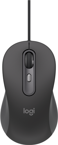 Designed for workplaces that require wired solutions, Signature</br>Wired M520 for Business delivers an improved user experience for</br>everyone. A contoured, ambidextrous design nicely fits both lefthanded and right- handed people. Employees can switch between line-by-line or super fast scrolling with the SmartWheel and adjust mouse sensitivity with a DPI button.</br></br>USB- C wired mouse for organizations and industries like banking and medical that require a wired solution; multi- OS compatibility allows easy deployment across the company </br>SmartWheel scrolling: Allows switching between super fast or precise, line-by-line scrolling with a flick of the SmartWheel</br>Quiet clicks: Silent Touch technology reduces 90% of clicking noise(1), promoting focus in open workspaces</br>Ambidextrous design: This contoured, ambidextrous mouse is designed to nicely fit both left-handed and right-handed users</br>Customizable DPI button: One- click to adjust mouse cursor speed; customize the button for other shortcuts via Logi Tune or Logi Options+</br>Multi-OS compatible: The mouse works with Windows, macOS, ChromeOS, and Linux</br>Improved power efficiency: Signature Wired M520 for Business is designed with a power- saving model that consumes 68% less energy</br>Designed for sustainability: The plastic parts in Signature Wired M520 for Business include a minimum of 71% post consumer recycled plastic