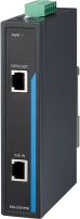 Supports 10/100/1000Base-T(X) for Power over Ethernet (PoE) input and data output.</br>    Delivers up to 12.95 watts of power while separating power and data from PoE sources.</br>    Features power isolation and short-circuit protection for enhanced power output safety.</br>    Provides 3,000 VDC EFT (Electrical Fast Transient) protection for power lines.</br>    Supports 6,000 VDC ESD (Electrostatic Discharge) protection for Ethernet ports.</br>    Wide operating temperature range: -40&deg;C to 75&deg;C, suitable for harsh environments</br>    Equipped with a pull-down DIN rail mounting kit for easy installation across various DIN rail dimensions