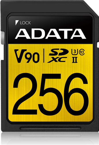 UHS II Speed Class 3</br>Speed Class 10</br>Video Speed V90</br>Sequential Read/Write: 275/155 MB/s</br>V90 video speed class: supports Ultra HD 8K, 4K,</br>3D, VR, and 360 degree video recording