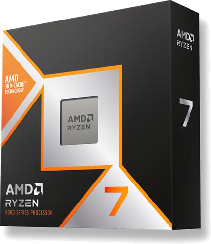 AMD Ryzen 7 9800X3D, 8C/16T, Up to 5.2 GHz, 104MB Total Cache, Socket AM5, 120W, No Fan</br>
