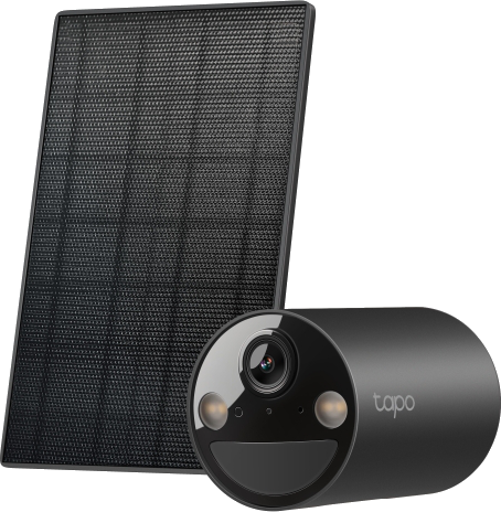 Uninterrupted Power Supply: Enjoy a maintenance-free security experience with the Tapo Solar Panel, which provides a continuous power supply and flexible installation.</br>    Wire-Free, Installs Almost Anywhere</br>    Superior 2K 3MP Visuals</br>    Colour Night Vision: large aperture lens and built-in spotlights effective up to 30 feet (9m).</br>    Flexible Storage Options: Choose from local microSD storage up to 512GB or the secure Tapo Care cloud service for additional peace of mind.</br>    Smart Person Detection</br>    Intelligent Notifications</br>    IP65 Weatherproof
