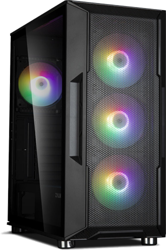 ATX Mid Tower PC Case, Pre-installed fan 3 x 120mm RGB fan in front &  1 x 120mm RGB LED fan in rear</br></br>