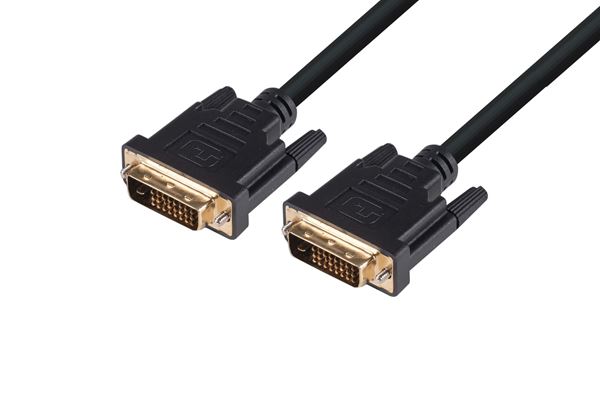 DUAL LINK connection for new lcd flatpanels and high end graphics cards. 24 + 1 pins</br>2m