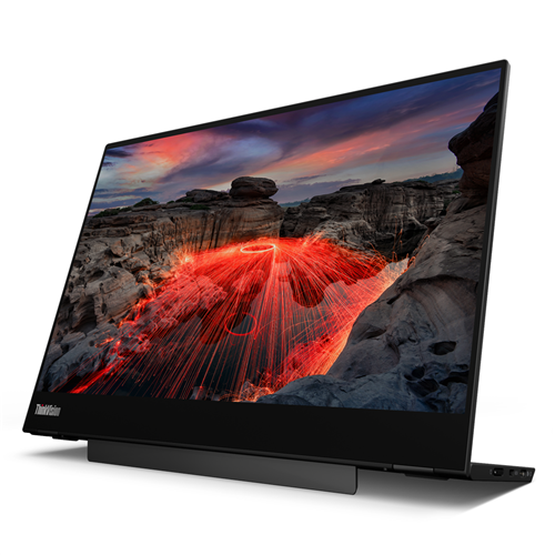 Lenovo ThinkVision M14t Gen 2, 63FDUAR6AU, Raven Black, 14", 10-point Capacitive Touch Panel, 300 cd/m&sup2;(panel), 270  cd/m&sup2;(set), In-Plane Switching, 2240x1400, 16:10, No Anti-glare, Low Blue Light, 2x USB-C (Hi-Speed USB), with DP 1.2, 2x USB-C (Hi-Speed USB), with DP 1.2, No Camera, No Microphone, No Speakers, Tilt, Pivot, Height Adjust Stand, No Tiny Support, USB-C to USB-C Cable, 3-year, External