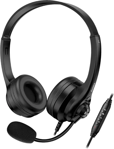 Experience clear communication and smart functionality with the Genius HS-235U AI Copilot headset. Designed for comfort and efficiency, this USB headset features an AI Copilot system for enhanced audio interaction, in-line controls for quick adjustments, and a durable 2.4 m cable for flexible movement. Perfect for work, calls, and virtual meetings, it delivers reliable sound quality and hands-free convenience.