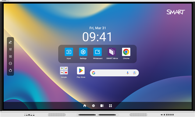 Includes 5 year SMART Limited warranty 86" 4K UHD (3840 &times; 2160) LED 16:9 60Hz 400 cd/m&sup2; 2x20W speakers, includes 2 pens, Embedded Android OS, SMART Mirror, SMART Notebook, SMART Product Drivers and SMART Ink