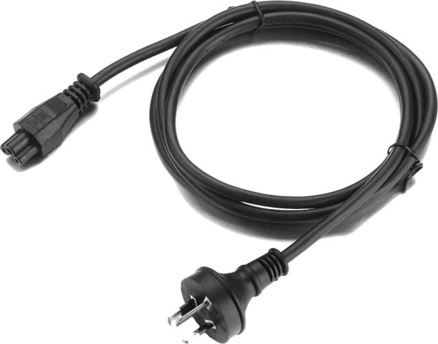 IEC-C5 Appliance Power Cord 0.5m. A 3-core general duty power cord as used on some compact Switch Mode Power Supplies (laptop computers) and small appliances. Also called ''Clover Leaf'' Style.