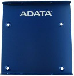 Metal, with screws for mounting in case and for mounting 2.5" SSD/HDD to tray. To fit in 3.5" bay
